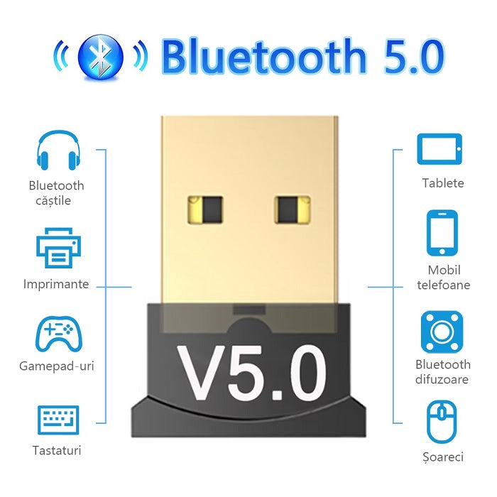 USB Bluetooth 5.0 USB адаптер за устройство за компютър/лаптоп