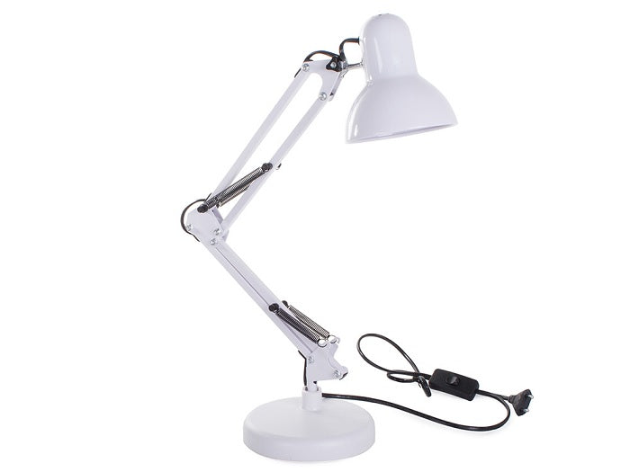 Офисната лампа 40W, основа E27, регулируема, бяла лайм лампа
