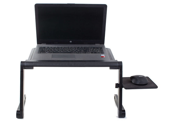 Összecsukható asztal laptophoz, USB -vel, fekete hűtővel